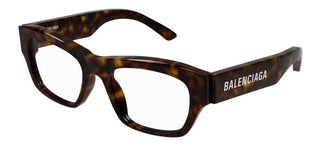 Balenciaga BB0264O unisex Havana Squared Eyeglasses