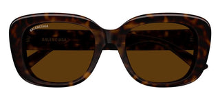 Balenciaga BB0295SK women Havana Geometric Sunglasses