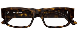 Balenciaga BB0304O men Havana Squared Eyeglasses