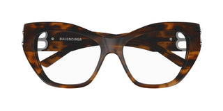 Balenciaga BB0312O women Havana Butterfly Eyeglasses