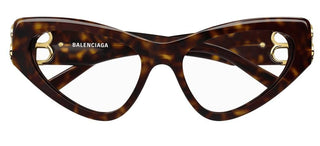 Balenciaga BB0313O women Havana Cat Eye Eyeglasses