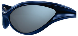 Balenciaga BB0317S unisex Blue Cat Eye Sunglasses