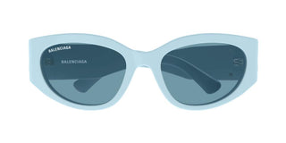 Balenciaga BB0324SK women Blue Oval Sunglasses