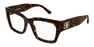 Balenciaga BB0325O women Havana Squared Eyeglasses