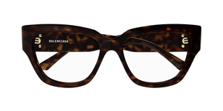 Balenciaga BB0326O women Havana Butterfly Eyeglasses