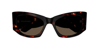 Balenciaga BB0327S women Havana Rectangle Sunglasses