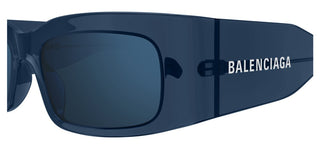 Balenciaga BB0328S unisex Blue Rectangle Sunglasses