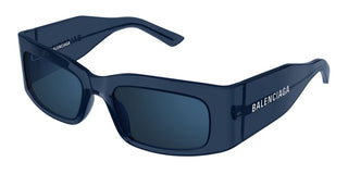 Balenciaga BB0328S unisex Blue Rectangle Sunglasses