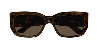 Balenciaga BB0331SK unisex Havana Rectangle Sunglasses