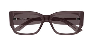 Balenciaga BB0332O men Violet Rectangle Eyeglasses