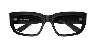 Balenciaga BB0334O men Black Rectangle Eyeglasses