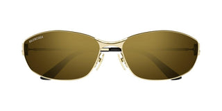 Balenciaga BB0336S unisex Gold Oval Sunglasses