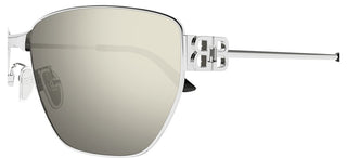 Balenciaga BB0337SK unisex Silver Rectangle Sunglasses