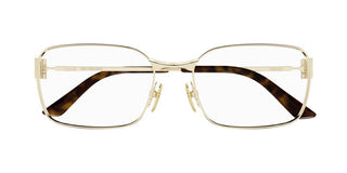 Balenciaga BB0340O women Gold Rectangle Eyeglasses