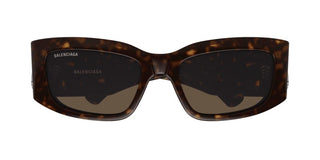 Balenciaga BB0360S women Havana Rectangle Sunglasses