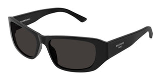 Balenciaga Bb0365s Unisex Black Rectangle Sunglasses