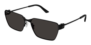 Balenciaga Bb0374s Unisex Black Squared Sunglasses