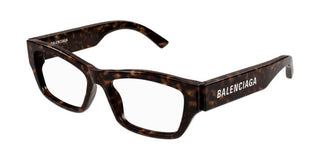 Balenciaga BB0377O men Havana Squared Eyeglasses