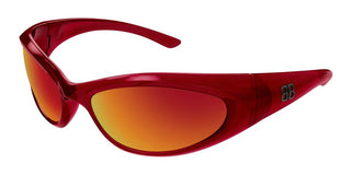 Balenciaga Bb0384s Unisex Red Cat Eye Sunglasses