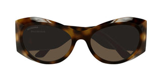 Balenciaga BB0394S women Havana Butterfly Sunglasses