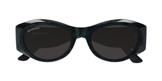 Balenciaga Bb0396sk Women Black Oval Sunglasses