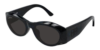 Balenciaga Bb0396sk Women Black Oval Sunglasses