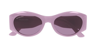 Balenciaga BB0396SK women Violet Oval Sunglasses