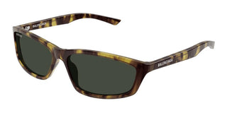 Balenciaga Bb0401s Unisex Havana Squared Sunglasses