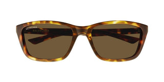 Balenciaga BB0403SK unisex Havana Squared Sunglasses