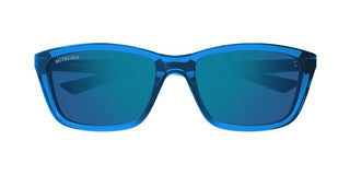 Balenciaga Bb0403sk Unisex Blue Squared Sunglasses