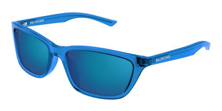 Balenciaga Bb0403sk Unisex Blue Squared Sunglasses