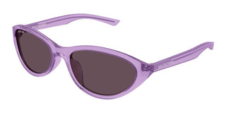 Balenciaga BB0404SK women Violet Round Sunglasses