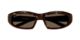 Balenciaga Bb0408s Men Havana Rectangle Sunglasses