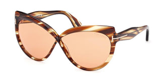 Tom Ford BEATRICE FT1196 women Havana Cat Eye Sunglasses