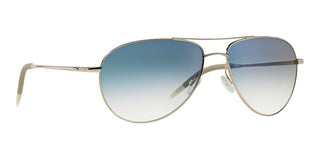 Oliver Peoples BENEDICT OV 1002S men Silver Pilot Sunglasses