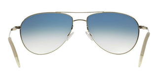 Oliver Peoples BENEDICT OV 1002S men Silver Pilot Sunglasses