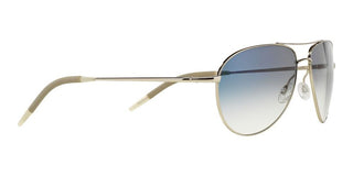 Oliver Peoples BENEDICT OV 1002S men Silver Pilot Sunglasses