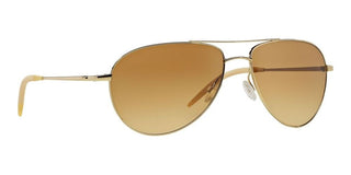 Oliver Peoples BENEDICT OV 1002S men Gold Pilot Sunglasses