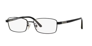 Burberry BE 1287TD men Black Rectangle Eyeglasses