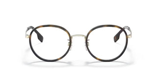 Burberry BE 1358D men Gold Round Eyeglasses