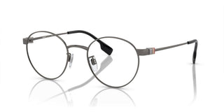 Burberry BE 1384TD men Silver Round Eyeglasses