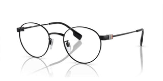 Burberry BE 1384TD men Black Round Eyeglasses