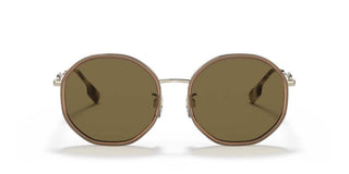 Burberry BE 3127D women Brown Geometric Sunglasses