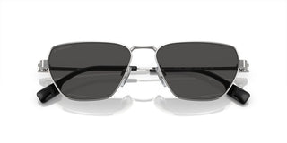 Burberry BE 3146 men Silver Geometric Sunglasses