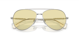 Burberry BE 3147 women Silver Pilot Sunglasses