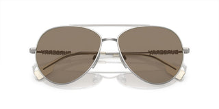 Burberry BE 3147 women Silver Pilot Sunglasses