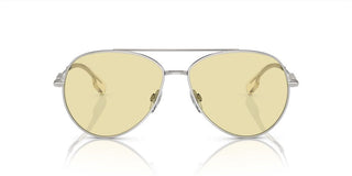 Burberry BE 3147 women Silver Pilot Sunglasses