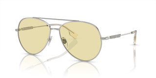 Burberry BE 3147 women Silver Pilot Sunglasses