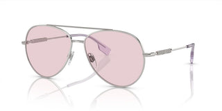 Burberry BE 3147 women Silver Pilot Sunglasses