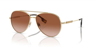 Burberry BE 3147 women Gold Pilot Sunglasses